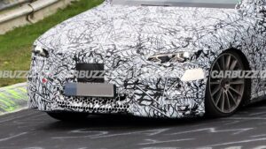 新型メルセデス・ベンツEクラスEVがニュルブルクリンクに登場　EQE後継は最大489馬力、AMGは900馬力級の可能性も